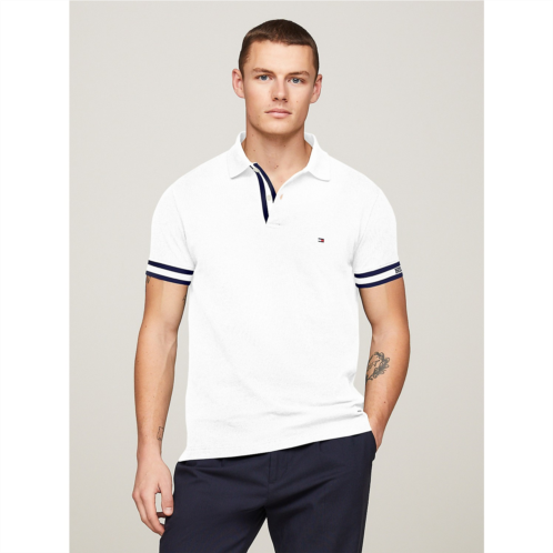 TOMMY HILFIGER Slim Fit Monotype Cuff Polo